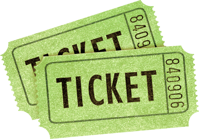 Two Green Admission Tickets